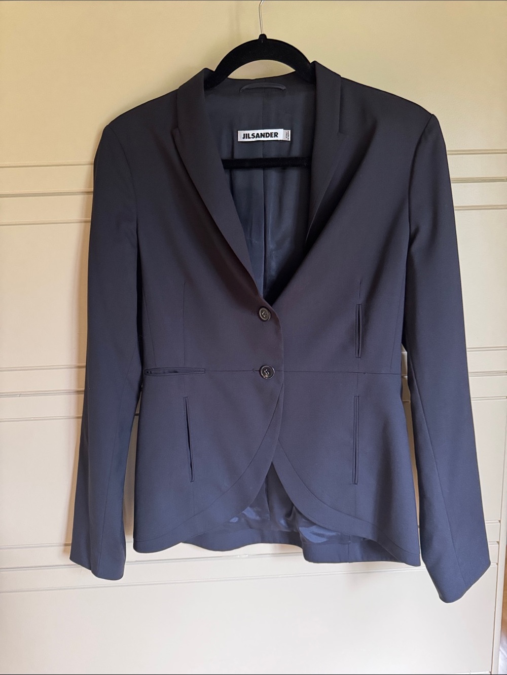 Jil Sander Tailored Dark navy blue blazer